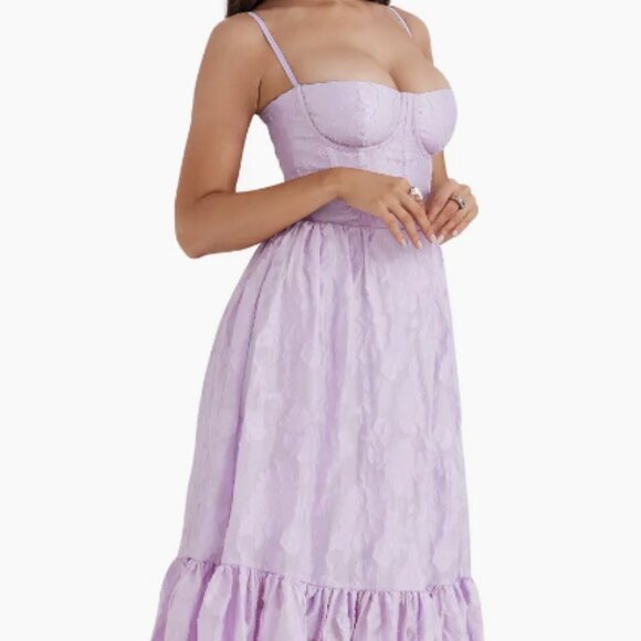 House of CB Mira Corset Midi Dress L+ - Picture 2 of 6